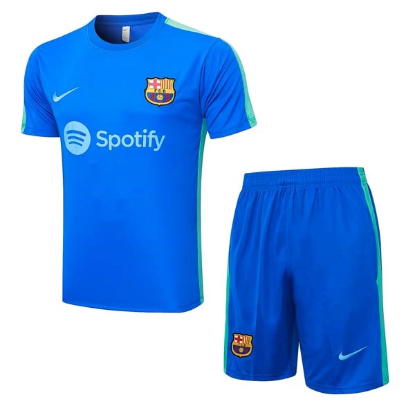 Camiseta Entrenamiento Barcelona Conjunto Completo 2023-2024 Azul